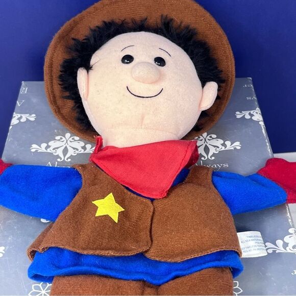 2003 Timeless Toys Cowboy Plush Hand Puppet Toy - Picture 4 of 10